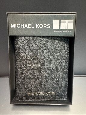 Michael Kors Black Textured Wallet